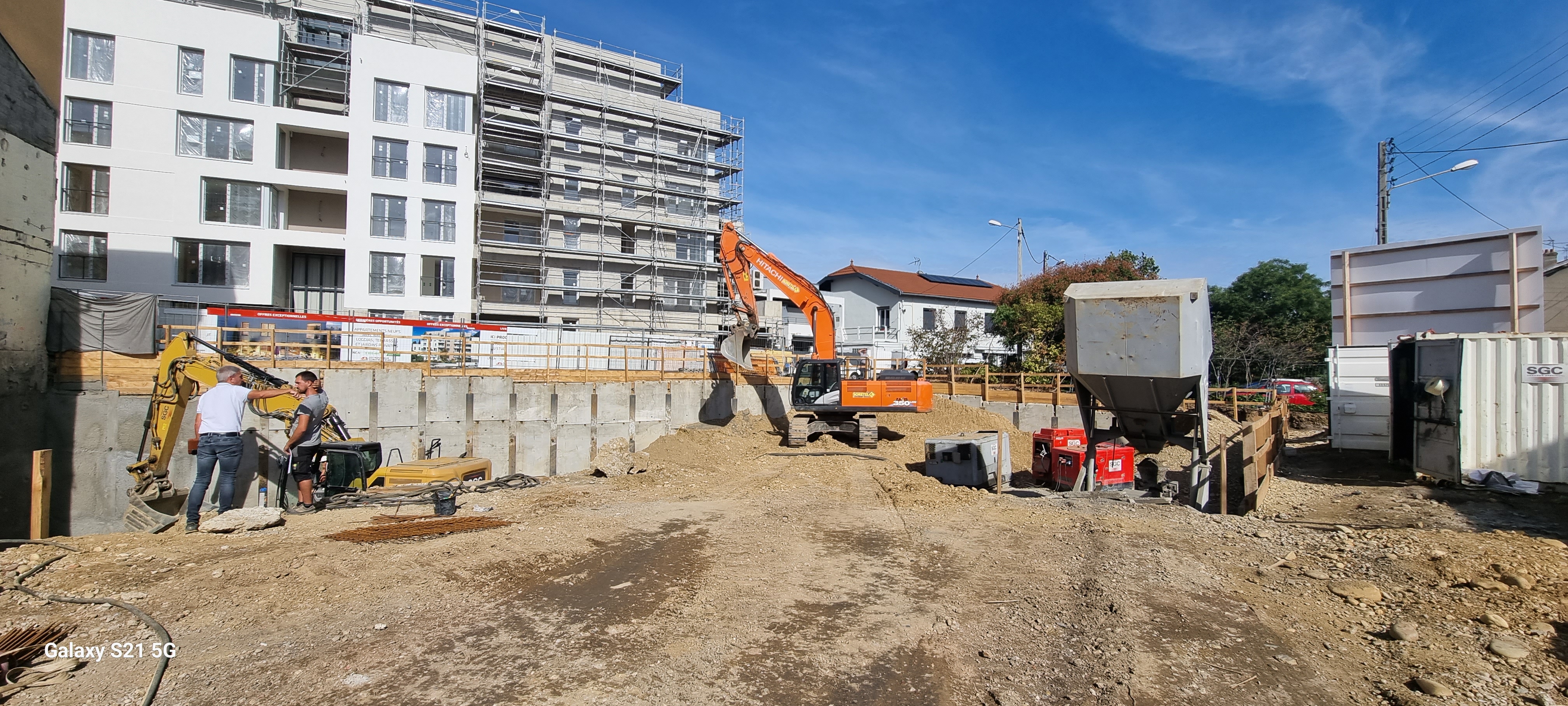 LE QUARTZ, Bron (69500) : Terrassement terminé ! Démarrage du Gros Œuvre !