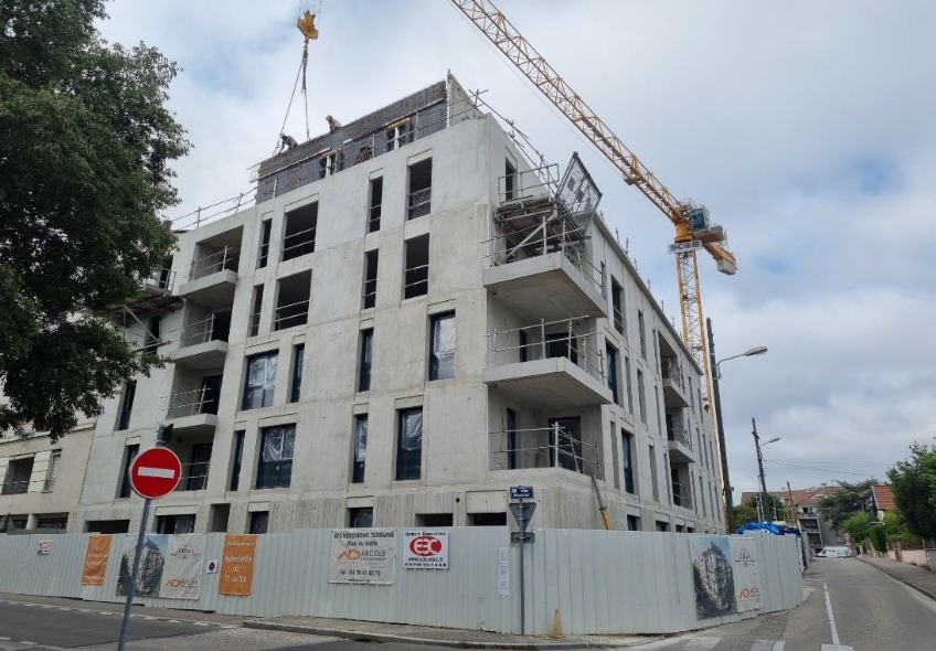 LE CAP 123, Bron (69500)  : Réalisation de l’élévation du R+5 du bâtiment A